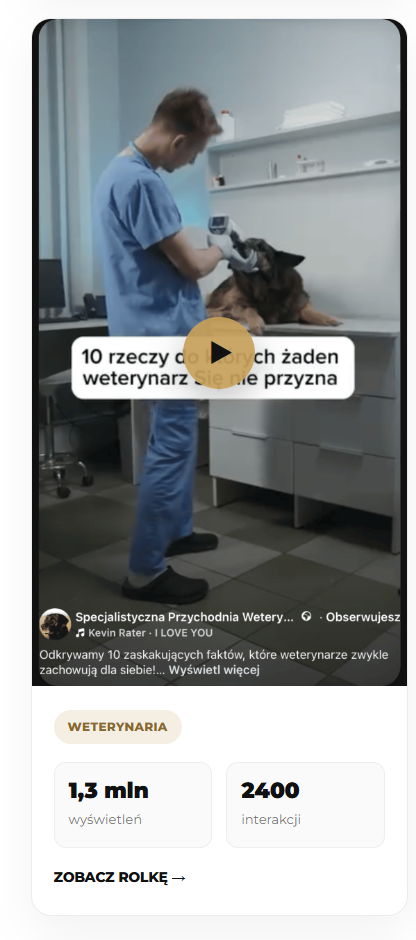 Historyczna realizacja social media dla branży weterynaryjnej